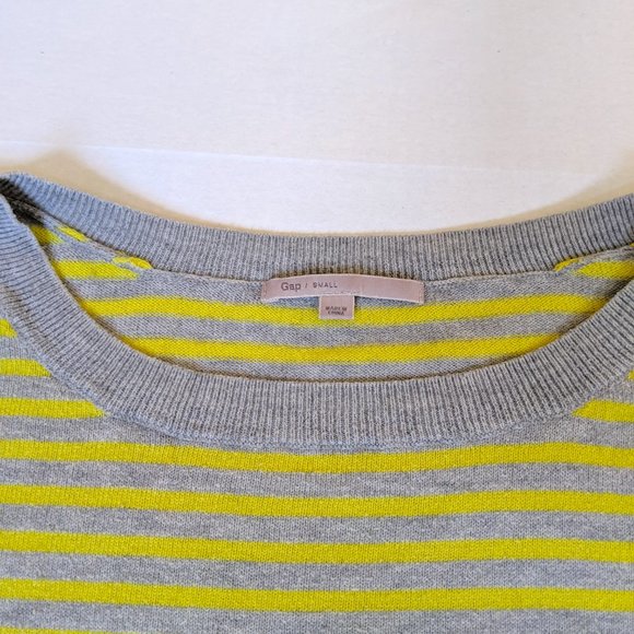 GAP Hi-Lo Loose Fit Slouchy Striped Sweater Small - Picture 2 of 4